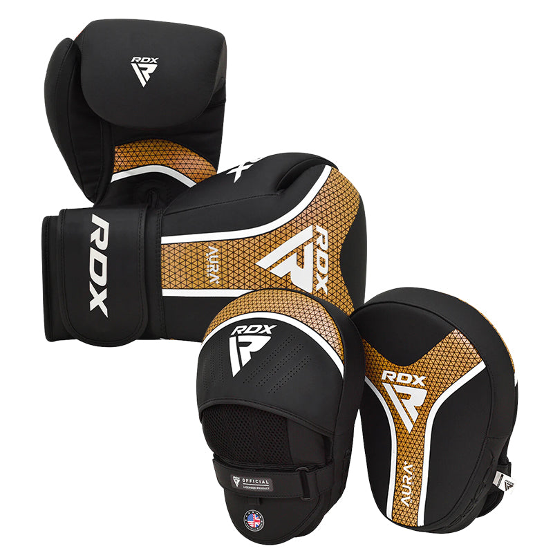 T17 Color Code RDX T17 Aura Plus boxing glove with pads bundle – RDX Sports - Europe