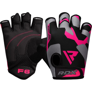 RDX F6 Guantes de Levantamiento de Pesas Rosados