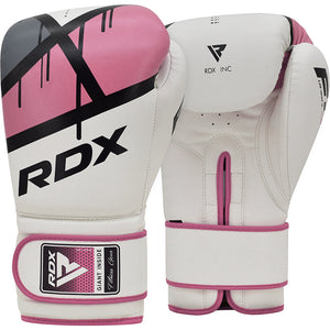 RDX F7 Training Boxhandschuhe Rosa Kunstleder Haken und Schleife Für  Frauen