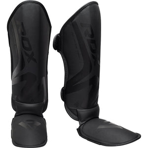 RDX T15 Noir Espinilleras con Empeine Negro